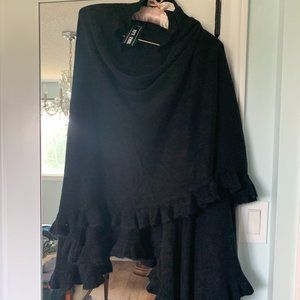 NWT Black Cape / Large Shawl